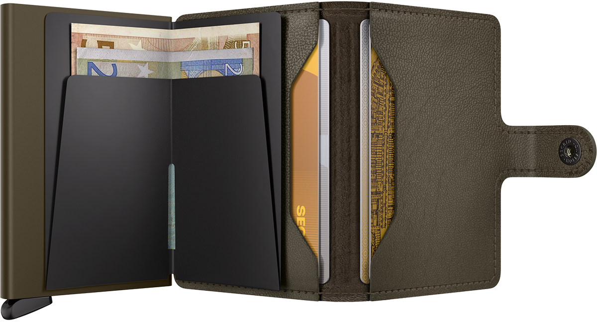 Premium Miniwallet Embossed Lines Cedar +